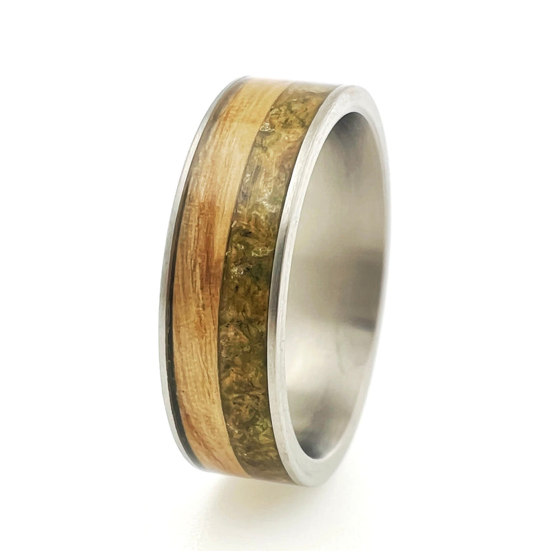 Titanium with Welsh Oak and Moss - IN STOCK - Size U