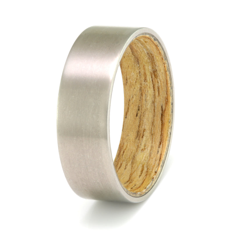 Titanium 7mm with Oak Liner - IN STOCK - Size S