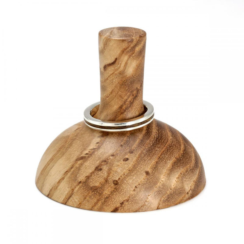 Ring holder | Hand carved wooden ring holder | by Eco Wood Rings UK