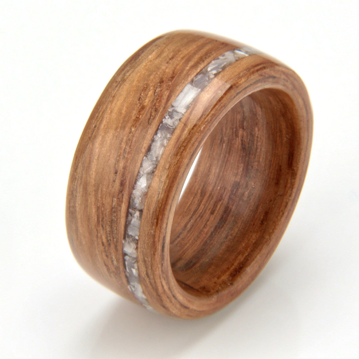 Eco Wood Rings UK | Natural Oak Wood Ring with Minerals | In Stock