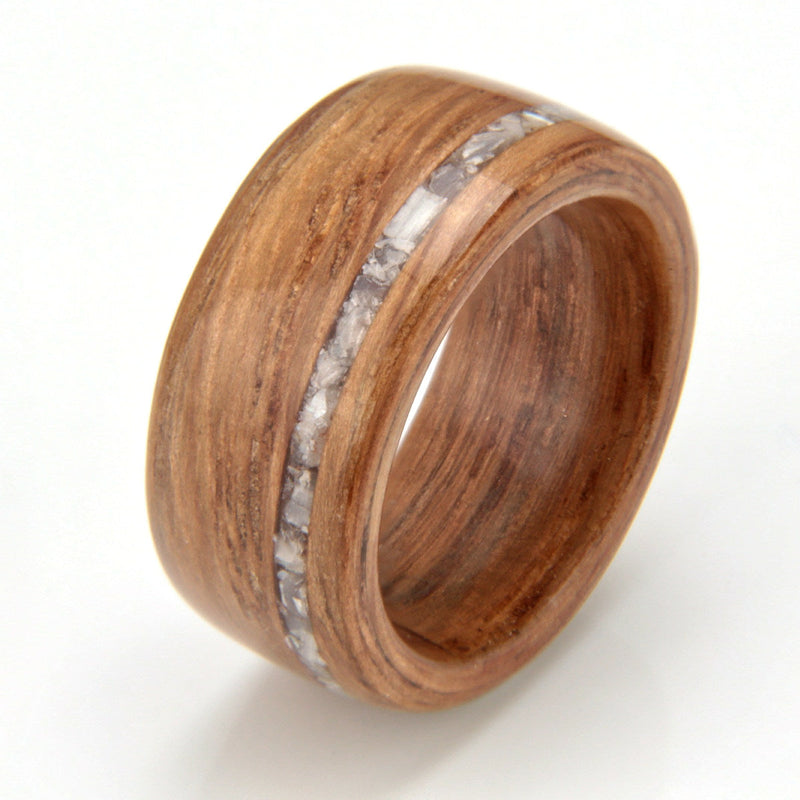 Oak Ring with Mother of Pearl - IN STOCK - Size H