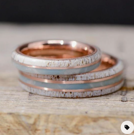 Woofing Rings Wooden Wedding Rings For Women Wooden Engagement Rings | His And Hers