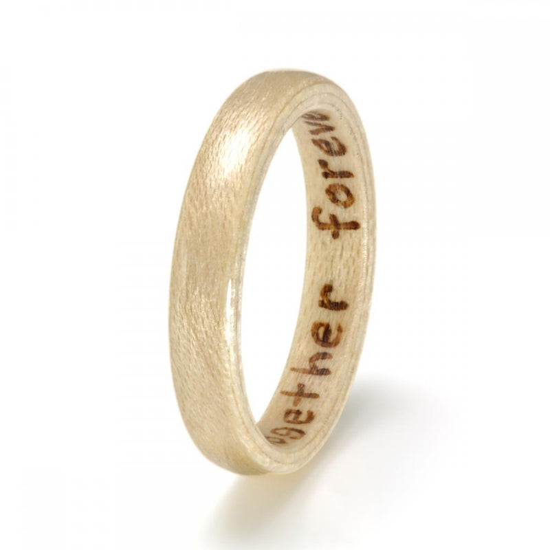 Maple Proposal Ring - IN STOCK - Size L by Eco Wood Rings