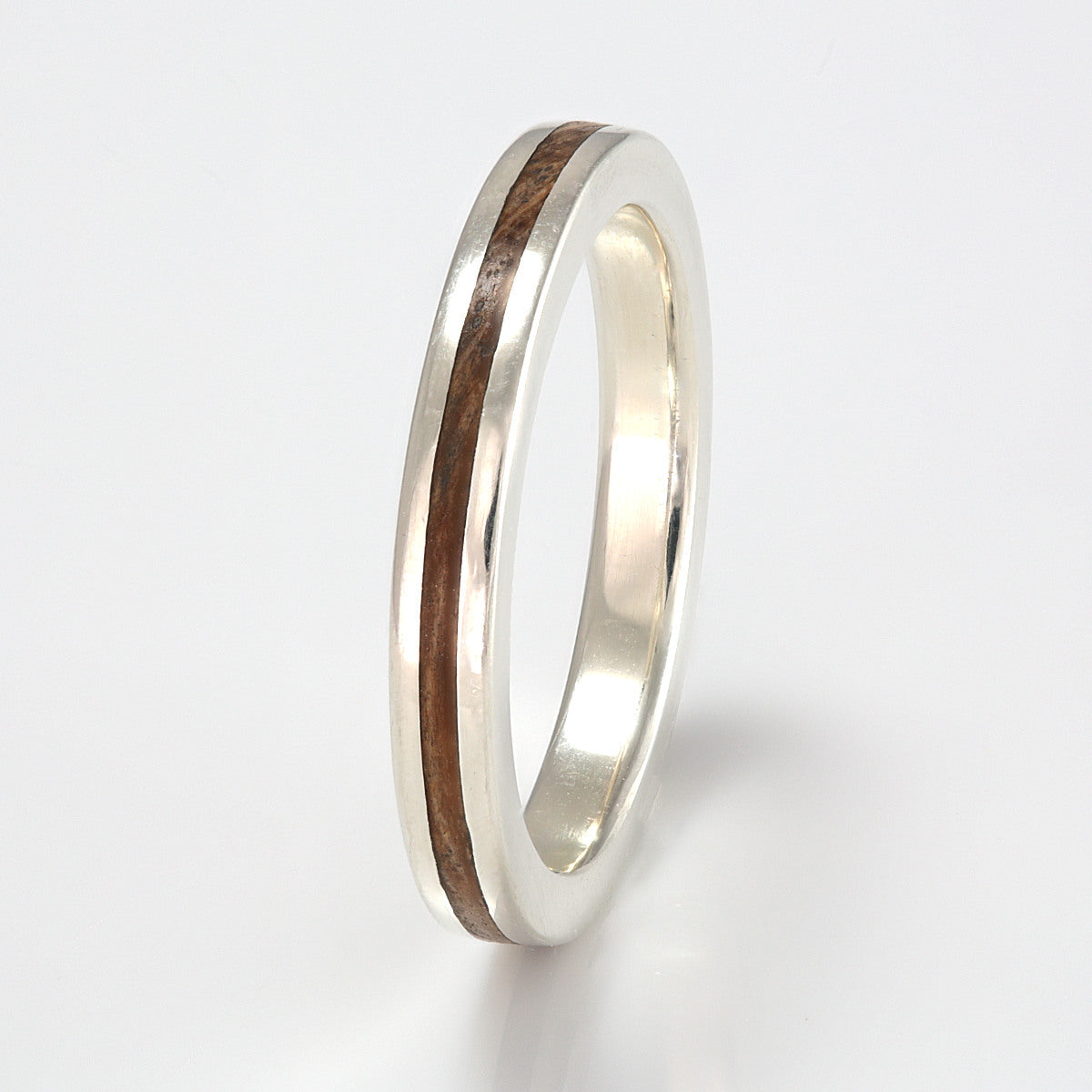 Women's Wedding Rings UK White Gold & Wood EcoWoodRings