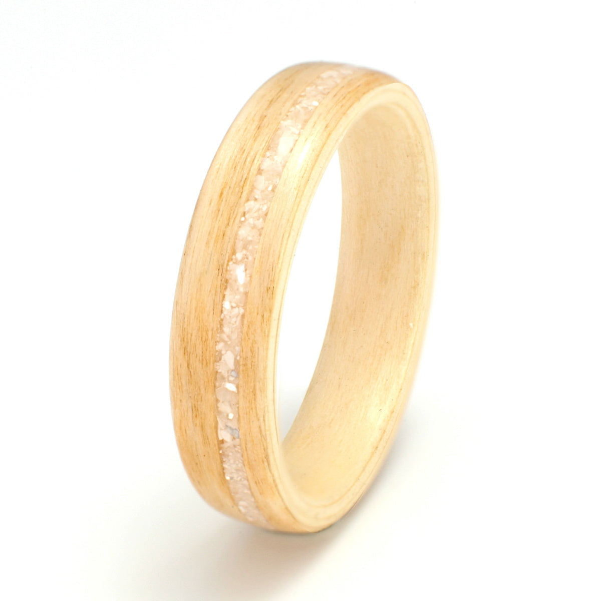 Personalised Wedding Rings | Customer-Provided Shell Inlay
