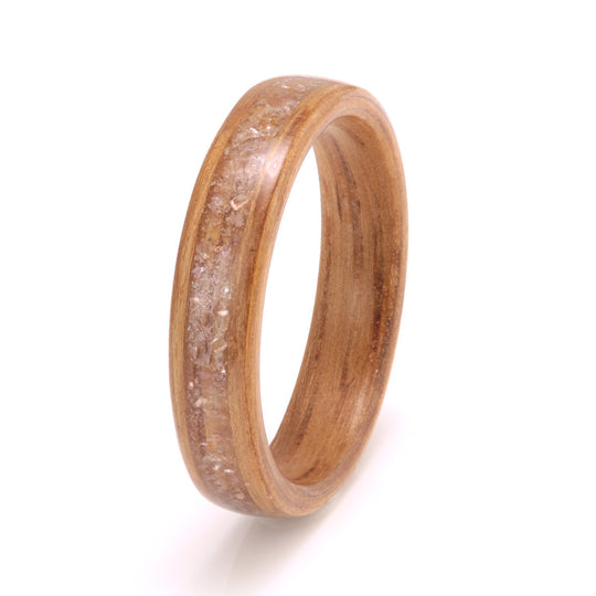 Oak with Amethyst & Rose Quartz