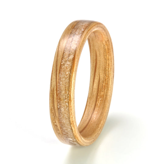 Oak with Blue Lace Agate & Mother of Pearl