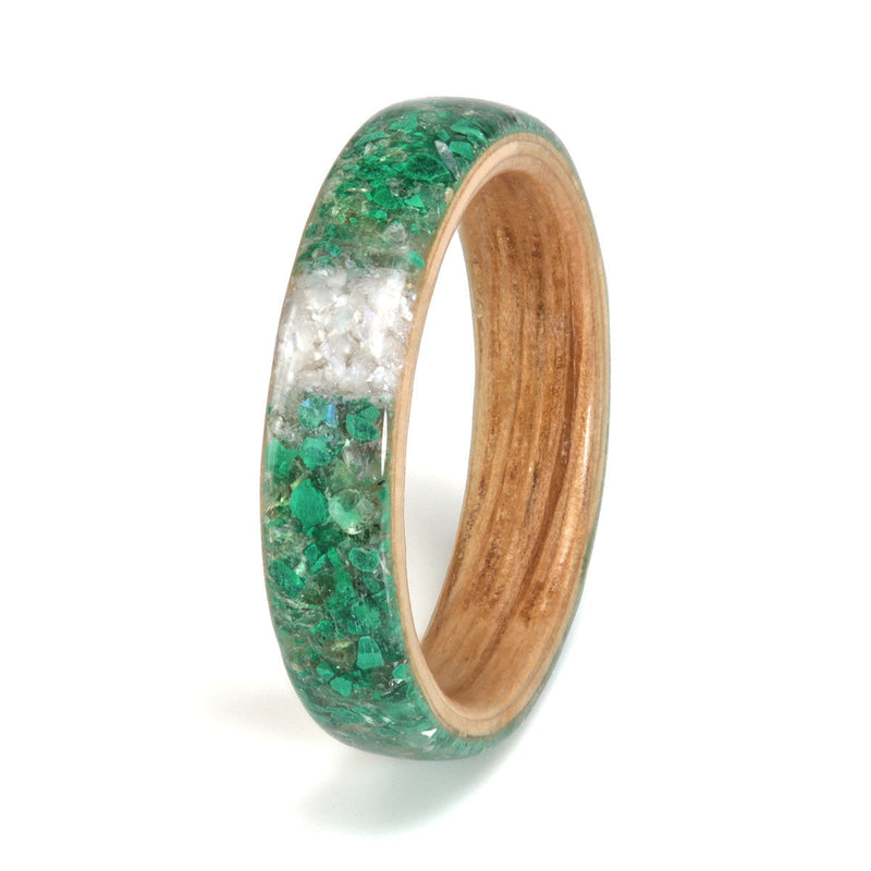 Oak with Mixed Inlays by Eco Wood Rings
