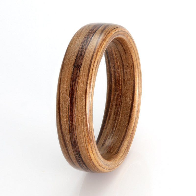Oak Ring 5mm with Walnut by Eco Wood Rings