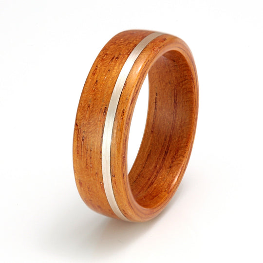 Opepi Teak Ring 6mm with Silver
