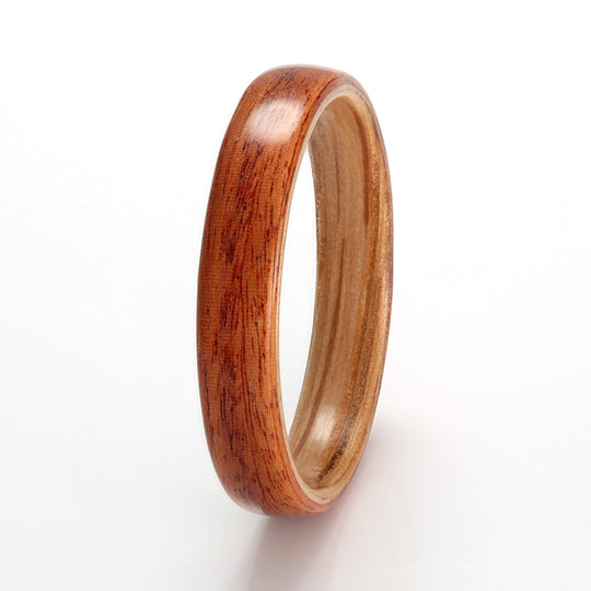 Rosewood Ring 4mm with Oak