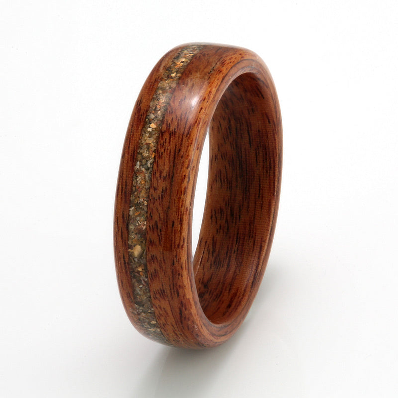 Rosewood with Sand by Eco Wood Rings