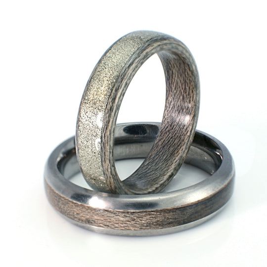 Titanium, Greyed Maple & White Gold Set