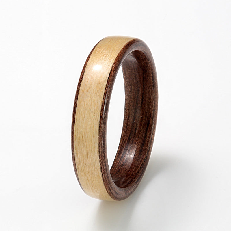 Walnut with Tulsi by Eco Wood Rings