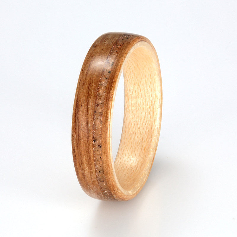 Oak with Maple & Sand by Eco Wood Rings