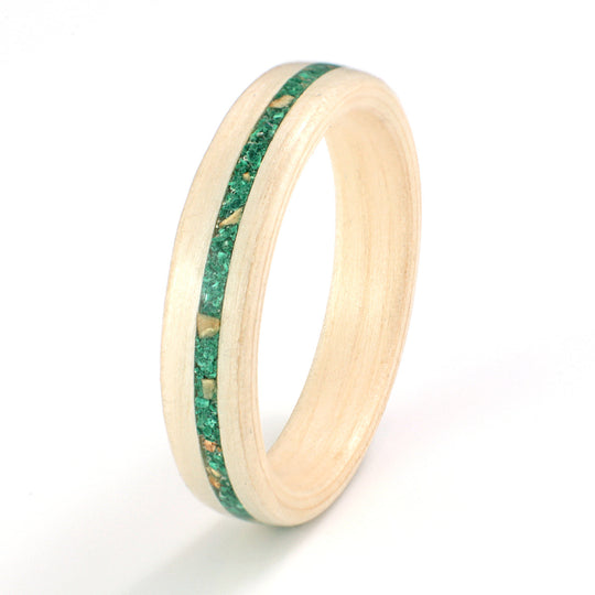 Willow with Malachite & Walnut Shell